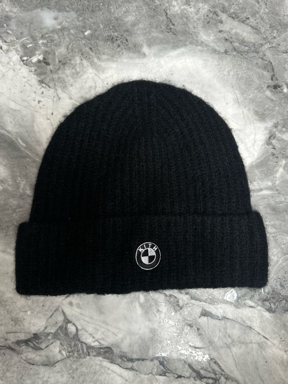 BMW x Kith Black Ribbed Cuff Beanie